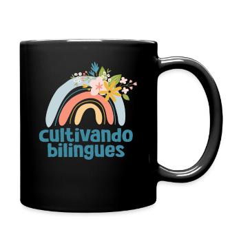 Cultivando Bilingües Spanischlehrer - Tasse einfarbig - Schwarz - Rechts