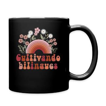 Cultivando Bilingües Spanischlehrer - Tasse einfarbig - Schwarz - Rechts