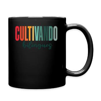 Cultivando Bilingües Spanish Teacher - Full Colour Mug - black - Right