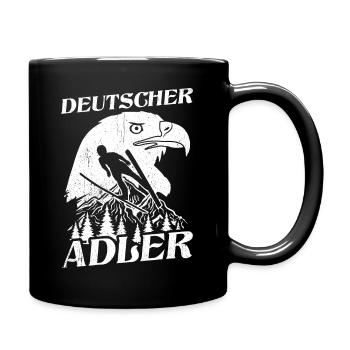 Ski Jumping Eagles Ski Flying Winter Sports Ski Jumping - Full Colour Mug - black - Right