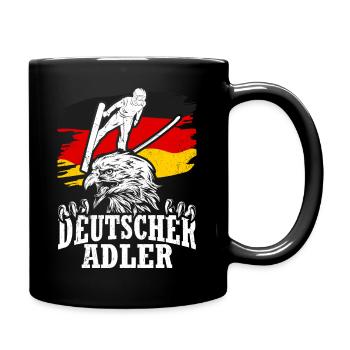 Ski Jumping Eagles Ski Flying Winter Sports Ski Jumping - Full Colour Mug - black - Right