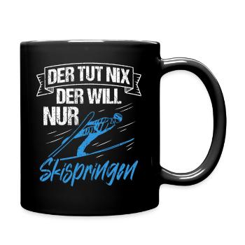 Ski Jumping Ski Flying Competition Winter Sports Skisp - Full Colour Mug - black - Right