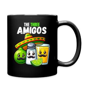 Trois Amigos Tequila Lime Sel Sombrero Drôle - Mug uni - noir - Droite