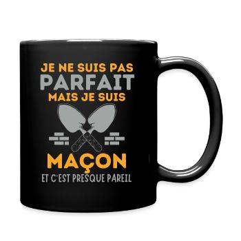 Maçonnerie maçon - Mug uni - noir - Droite