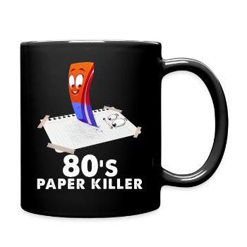 80s Vintage Eraser Men Women - Full Colour Mug - black - Right