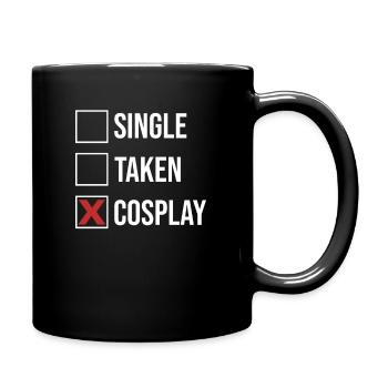 Single Taken Cosplay Funny Costume Medieval - Full Colour Mug - black - Right