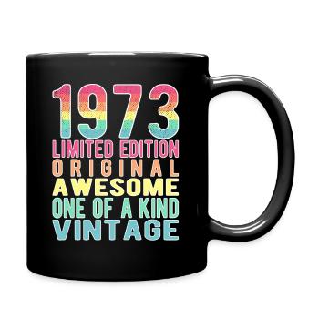 Edition limitée depuis 1973 Anniversaire Millésime 1973 - Mug uni - noir - Droite