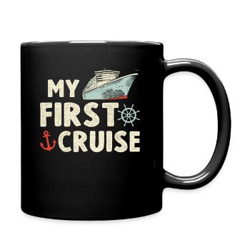 My First Cruise Family Vacation - Fun - Full Colour Mug - black - Right