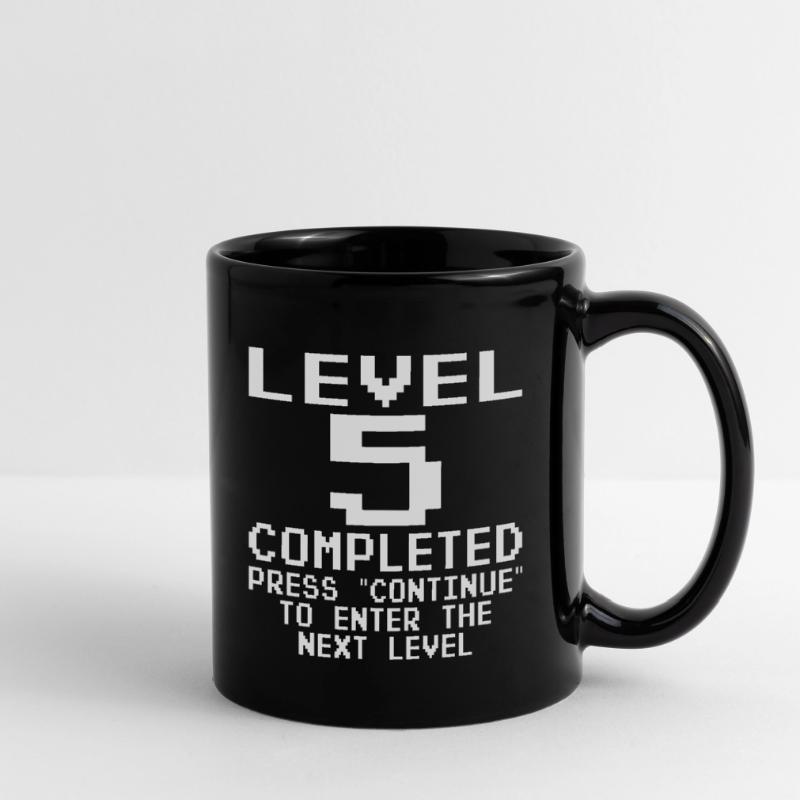 Level 5 Complete Geburtstag Tasse einfarbig
