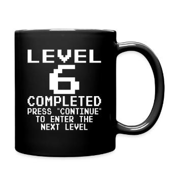 Level 6 Complete - Full Colour Mug - black - Right