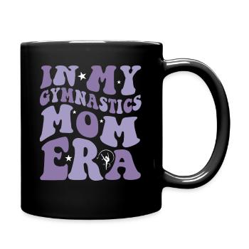 In My Gymnastics Mom Era on back - Full Colour Mug - black - Right