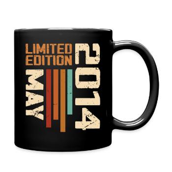 Mai 2014 Vintage Nées En Mai 2014 Anniversaire - Mug uni - noir - Droite