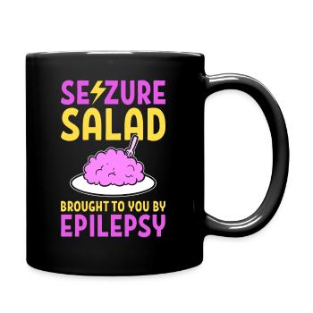 Lustiges Epilepsie-Bewusstsein Epileptologe - Tasse einfarbig - Schwarz - Rechts