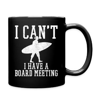 Surfer Vintage Surf Geschenk - Tasse einfarbig - Schwarz - Rechts