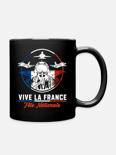 France Fête Nationale Militaire Armée - Mug uni - noir