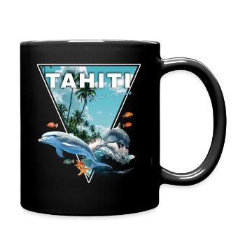 Tahiti Polynésie Française Dauphin Plage - Mug uni - noir - Droite