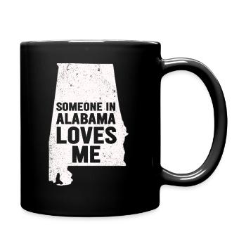 Quelqu’un en Alabama m’aime - Mug uni - noir - Droite