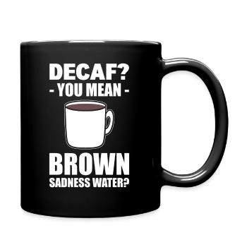 Lustiger Kaffeeliebhaber Kaffee - Tasse einfarbig - Schwarz - Rechts