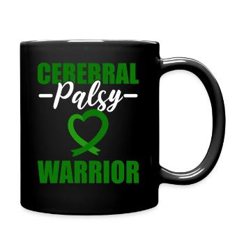 Cerebral Palsy Warrior Genetiker - Tasse einfarbig - Schwarz - Rechts