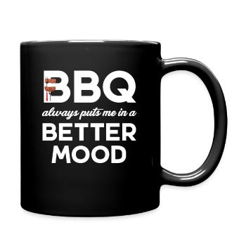 Bbq Rocks Barbecue Lover Pitmaster Beef Brisket - Full Colour Mug - black - Right