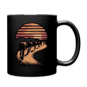 Bicycle Tour Mountains Road Bike Bike Nature Excursion - Full Colour Mug - black - Right