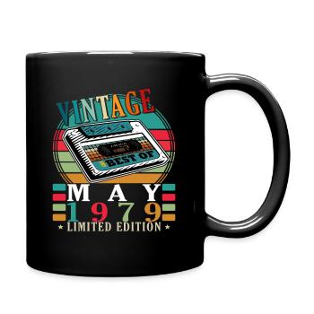 May 1979 Birthday May 1979 Gift May 1979 May - Full Colour Mug - black - Right