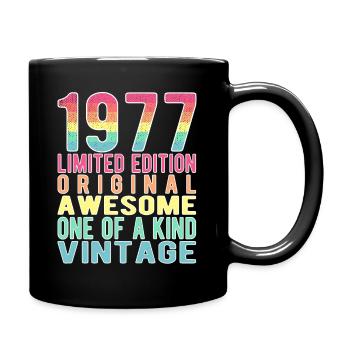 Limited Edition Since 1977 Birthday Vintage 1977 - Full Colour Mug - black - Right