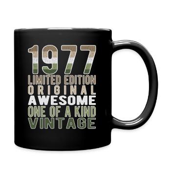 Limited Edition Since 1977 Birthday Vintage 1977 - Full Colour Mug - black - Right