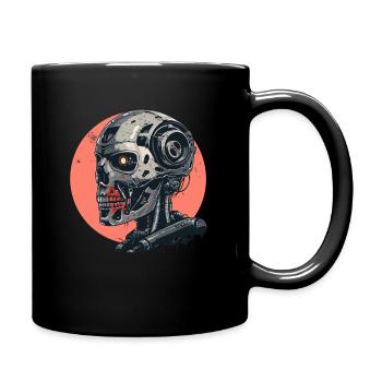 Cyborg Crime Force: Electric Metal Skull - Full Colour Mug - black - Right