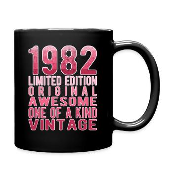 Edition limitée depuis 1982 Anniversaire Millésime 1982 - Mug uni - noir - Droite