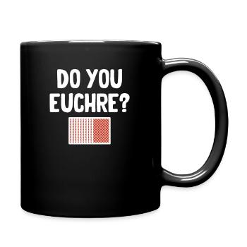 Do you play Euchre? Player Casino Dealer Mahjong - Full Colour Mug - black - Right