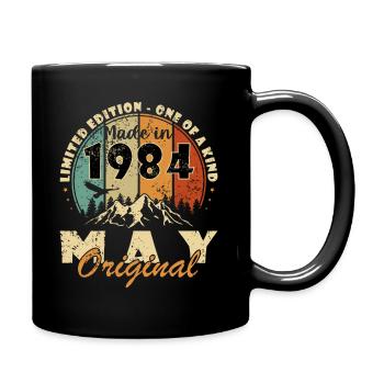 Mai 1984 Anniversaire Mai 1984 Cadeau 1984 Mai - Mug uni - noir - Droite