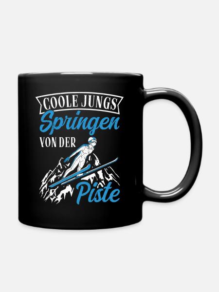 Cool Guys Sauter Des Pistes Vacances De Ski Skisp - Mug uni - noir