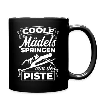 Ski Jumping Ski Flying Ski Holiday Winter Sports Skifl - Full Colour Mug - black - Right