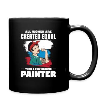 Toutes les femmes sont créées égales Puis quelques-unes sont devenues - Mug uni - noir - Droite
