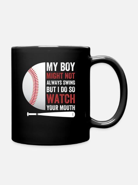 My Boy Might Not Always Swing But I Do - Tasse einfarbig - Schwarz