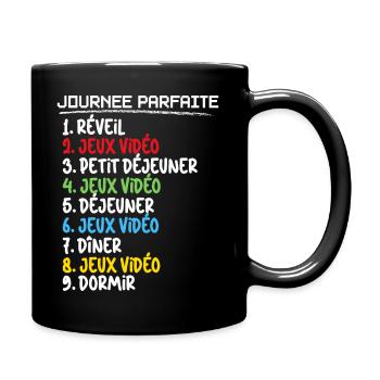 Videospiele Perfekter Tag für Gamer - Tasse einfarbig - Schwarz - Rechts