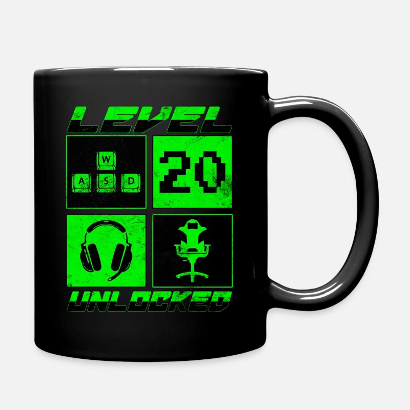 Niveau 20 Débloqué 20 Cadeau d’anniversaire - Mug uni - noir
