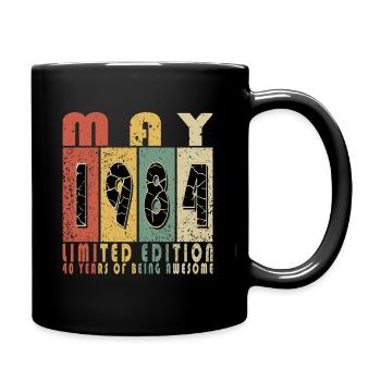 Mai 1984 Original mai 1984 cadeau d’anniversaire - Mug uni - noir - Droite