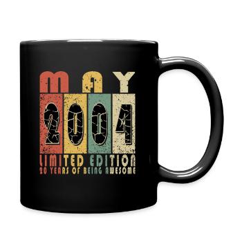 May 2004 Birthday Gift 2004 Vintage 2004 - Full Colour Mug - black - Right