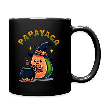 Papa Yaga - Tasse einfarbig - Schwarz - Rechts