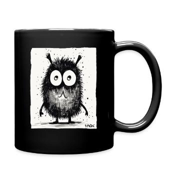 Drôle de petit monstre - Mug uni - noir - Droite