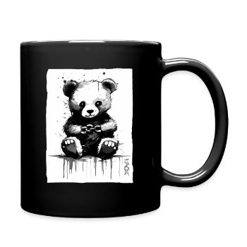 Chain Breaker : petit ours en tissu câlin - Mug uni - noir - Droite