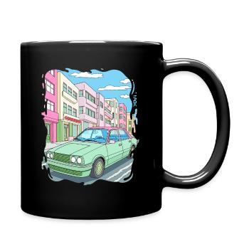 Candy Colored Road Cruiser Car - Full Colour Mug - black - Right