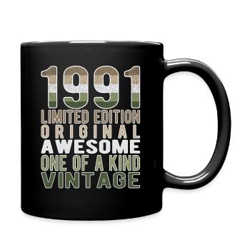 Edition limitée depuis 1991 Anniversaire Millésime 1991 - Mug uni - noir - Droite
