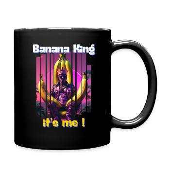 The king of bananas is me - Full Colour Mug - black - Right