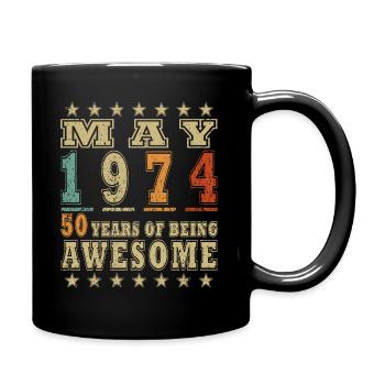 Vintage May 1974 May 1974 Vintage May 1974 - Full Colour Mug - black - Right