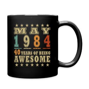 Mai 1984 - Année 1984 Jubilé - Mai 1984 - Mug uni - noir - Droite
