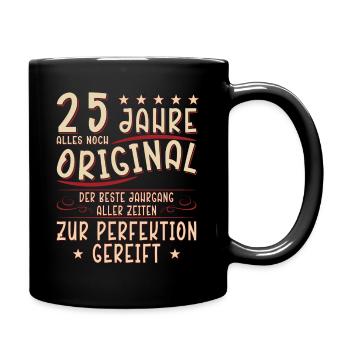 25 Geburtstag 25 Jahre Mann 25 jahre legende 25 - Tasse einfarbig - Schwarz - Rechts