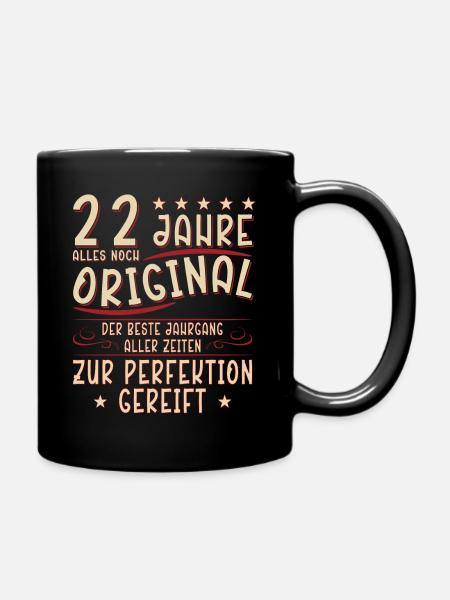 22 Geburtstag 22 Jahre Mann 22 jahre legende 22 - Tasse einfarbig - Schwarz